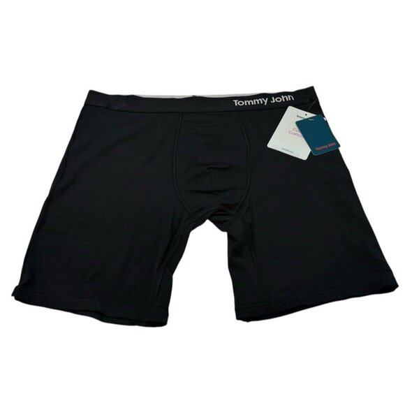 Tommy John Men’s XL Black Cool Cotton Boxer Brief - Picture 1 of 7